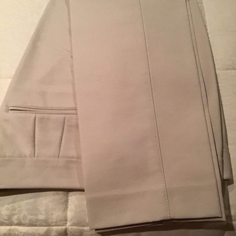 Tan straight leg pants